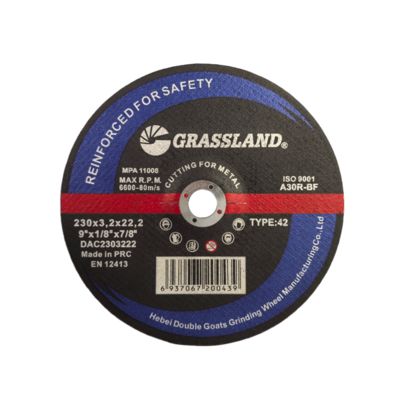 9" 230mm X 3.2mm X 22.2mm Stal nierdzewna do cięcia dysków grzejnik kątowy przy użyciu normy EN 12413