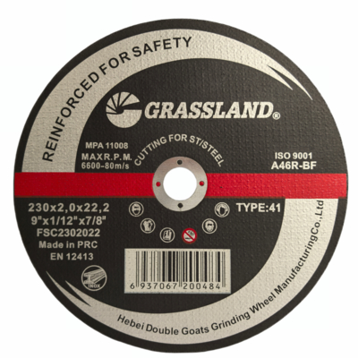 9" 230mm X 2mm X 22.2mm Stainless Steel Cutting Discs Angle Grinder Using EN 12413
