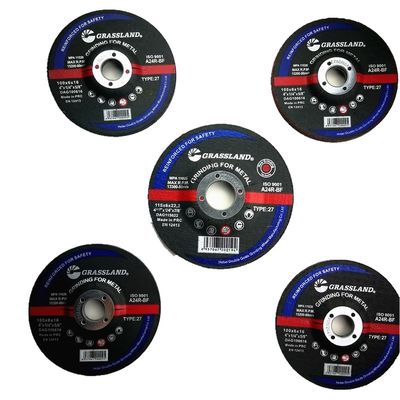 115 mm X 6,4 mm X 22,23 mm Żywica spajana Grit 24 Tarcze ścierne do metalu
