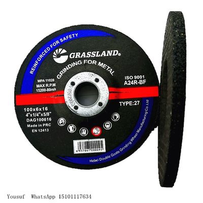 Szlifierka 4 &quot;X 1/4&quot; X 5/8&quot; En12413 Ścierne tarcze tnące