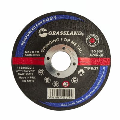 GRASSLAND Tarcze szlifierskie do metalu 115mm X 6mm X 22.2mm do precyzyjnego cięcia bez wibracji
