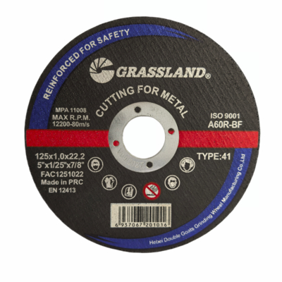 GRASSLAND Tarcze szlifierskie do metalu 125mm X 1mm X 22.2mm do precyzyjnego cięcia bez wibracji