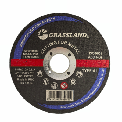 GRASSLAND  Żywiczne tarcze ścierne do cięcia metalu ze stali nierdzewnej 115 X 3.2 X 22.2 do szlifierki kątowej