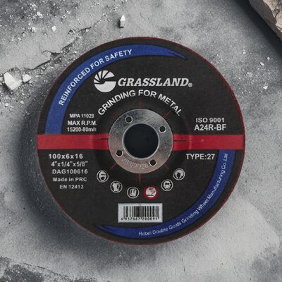 GRASSLAND 4 Metal Grinding wheel 100 X 1.0 for Contaminant-Free Grinding of Metal