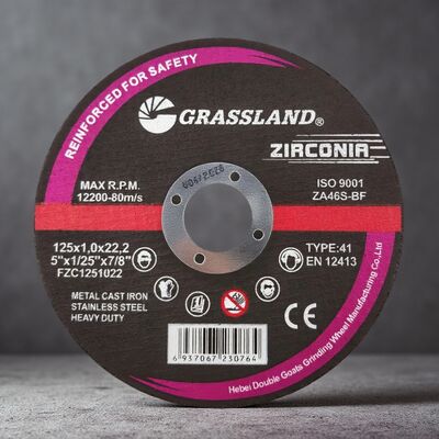 Zirkonia tarczowa 125 mm 5 cali z żywicą złożona Cienkie koło do cięcia