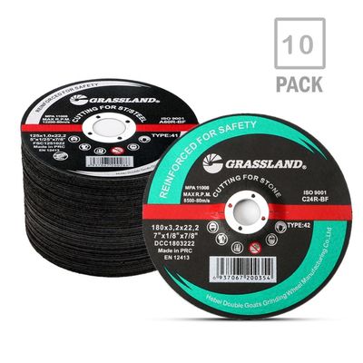 7" 180mm X 3.2mm X 22.2mm Stainless Steel Cutting Discs Angle Grinder Using EN 12413