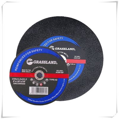 9 w 230mm Cała stal En12413 230x3,2x22 Ścierne tarcze do cięcia metalu