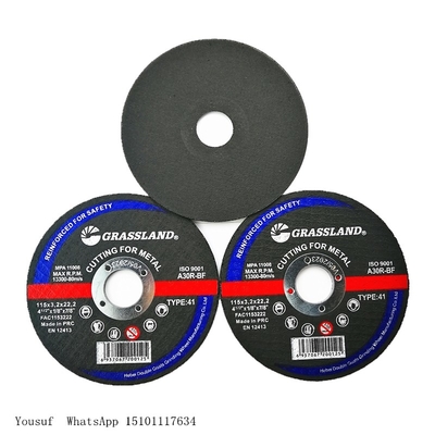 60 # Grit 125 X 3 X 22,23 mm Metalowe tarcze szlifierskie Typ 42 Użytki zielone