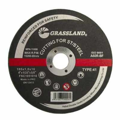 4 cali dyski szlifujące z nierdzewnej stali do cięć prostych i wolnych od żwirów 105 mm x 1 mm x 16 mm ciągłe ostrze kółkowe twardy tlenek aluminium ścierający 80 m/s