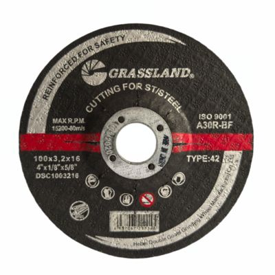 Tarcze szlifierskie GRASSLAND 4 cale Inox z monokrystalicznym stopionym tlenkiem glinu 100mm X 3,2mm X 16mm